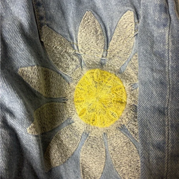 Urban outfitters Floral Embroidered Denim Jeans - Picture 8 of 10